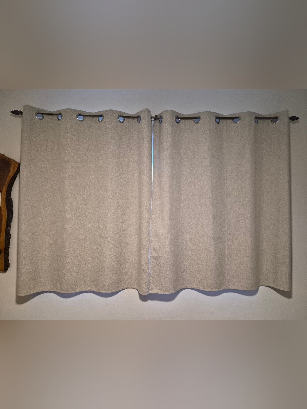 Deconovo Beige Tan Blackout Curtains 52x52